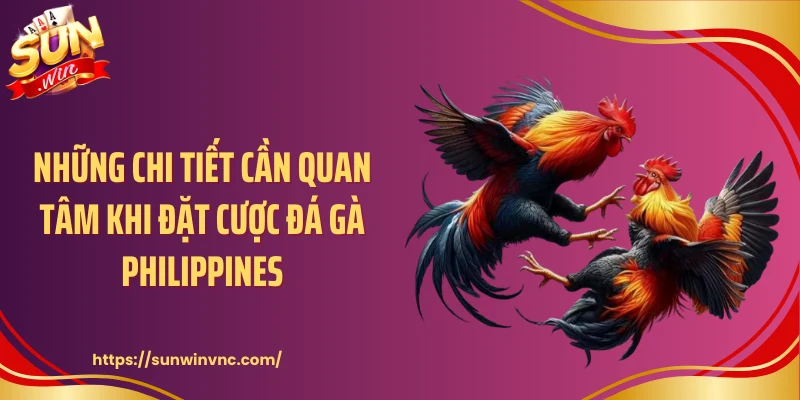 Những chi tiết cần quan tâm khi đặt cược đá gà Philippines