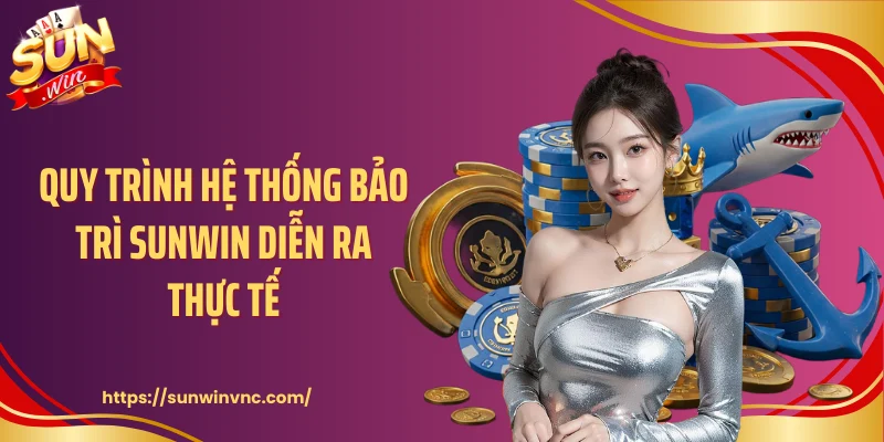 Quy trình hệ thống bảo trì Sunwin diễn ra thực tế